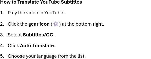 Translate English